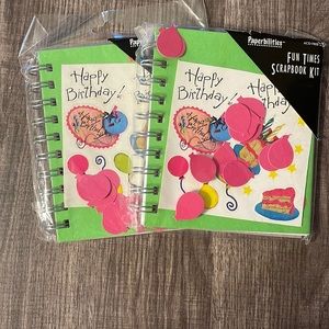 NWT 2 4X5 scrapbooks Kit Bundle. With stickers too.